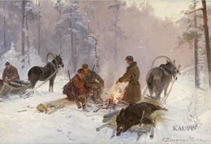 Polnischer Genremaler 19. by F. Zygmuntowicz