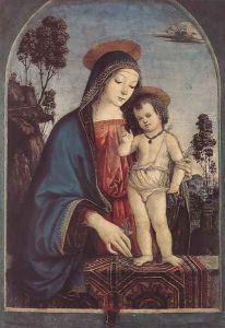The Virgin and Child 1475-80 by Bernardino di Betto (Pinturicchio)