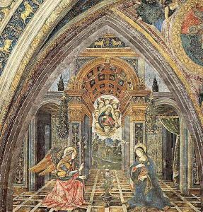 The Annunciation by Bernardino di Betto (Pinturicchio)