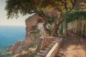 Fromthe Coast Of Amalfi by Carl Frederick Aagaard