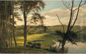 Visborg Gaard (the House At Visborg) by Carl Frederick Aagaard