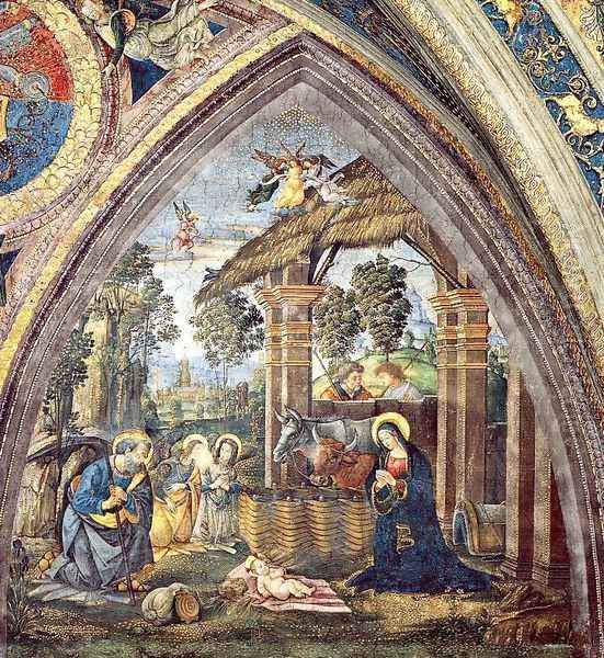 The Nativity (2) by Bernardino di Betto (Pinturicchio)