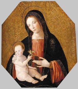 Virgin and Child 1492-94 by Bernardino di Betto (Pinturicchio)