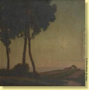 Coucher De Soleil Sur Le Chemin Creux by Pierre Abatucci