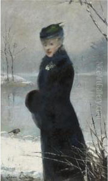 A Winter Stroll by Louise Abbema