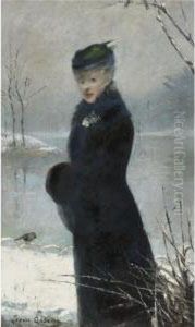 A Winter Stroll by Louise Abbema