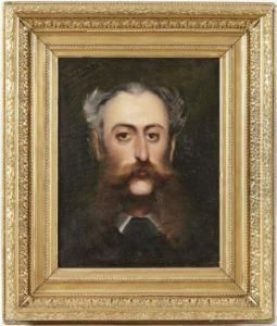 Portrait D'homme A La Moustache by Louise Abbema