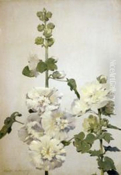 Branche De Rose Tremiere. - view 1