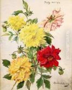 Dahlias, Aout 1914 by Louise Abbema