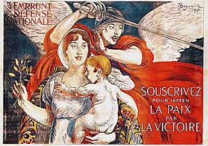 'Subscribe to Hasten Peace by Victory' (poster for the Third Loan of the National Defence) 1917 by Paul Albert Besnard