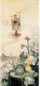 Femme Habillee En Kimono by Louise Abbema