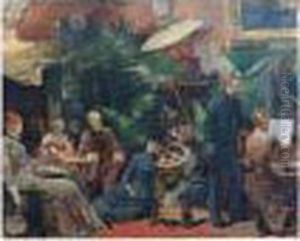 Une Soiree Chez Sarah Bernhardt by Louise Abbema
