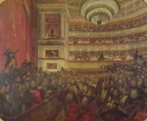 Performance of 'Hernani' by Victor Hugo by Paul Albert Besnard