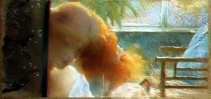 The Model, 1887 by Paul Albert Besnard
