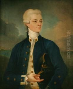 Half Length Portrait Of John
Constantine Phipps Wearing A Royal Navy Midshipman's Uniform by Lemuel-Francis Abbott