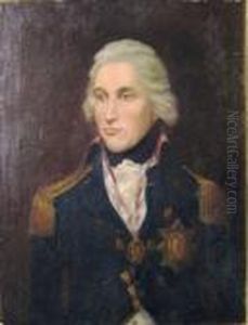 'portrait Of Vice Admiral Horatio Lord Nelson' Oil Oncanvas, 39cm X 51cm, Framed