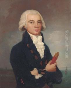 Portrait Of A Young Naval Officer by Lemuel-Francis Abbott