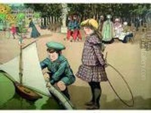 Au Jardin Du Luxembourg. 1895. Au Jardin Du Luxembourg. 1895.