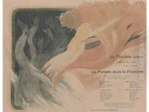 La Fumee, Puis La Flamme. Programme Pour Le Theatre Libre. 1895 by Louis Abel-Truchet