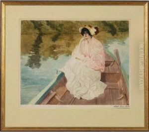 Woman On Boat by Louis Abel-Truchet