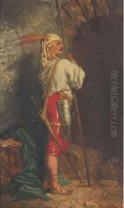 Homme Tenant Une Lance by Louis Abel-Truchet