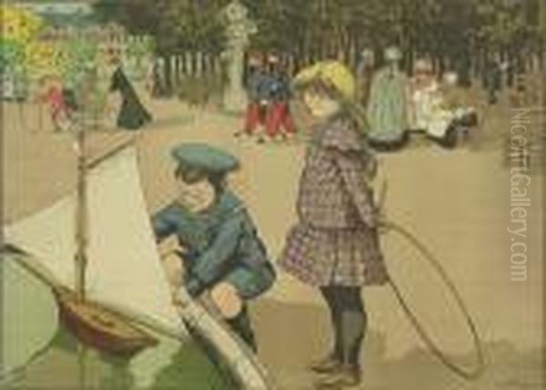 Femme Dans Un Parc - view 1