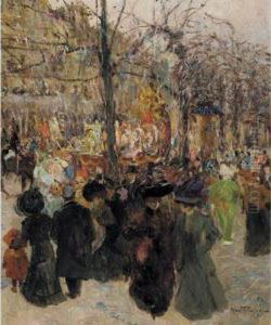 Parade Along The Champs Elysees