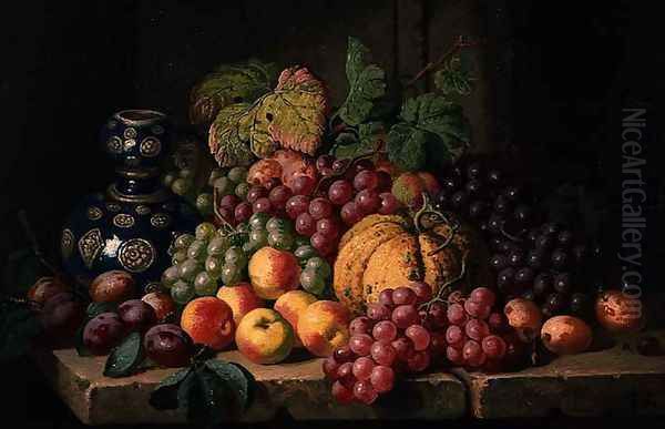 Still Life with Fruit and a Blue Vase - view 1