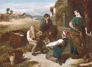 The young puppeteers by Charles Thomas Bale