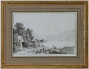 Vue Prise Aux Environs De La Tour by Johann Ludwig Aberli