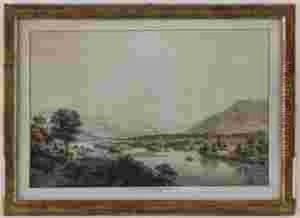 Vue Dessinee A Mouri Pres De Berne by Johann Ludwig Aberli