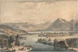 Blick Auf Thun, Die Aare Blick Auf Thun, Die Aare