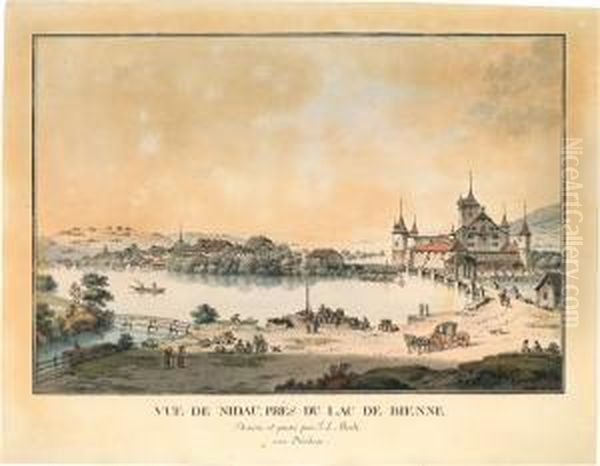 Vue De Nidaupres Du Lac De Bienne - view 1