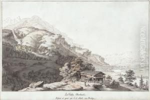 La Vallee Oberhasli by Johann Ludwig Aberli