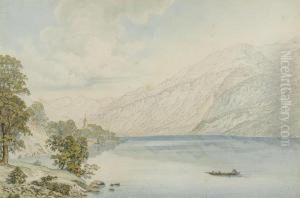 Der Vierwaldstattersee. by Johann Ludwig Aberli
