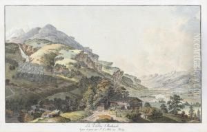 "la Vallee Oberhasli". by Johann Ludwig Aberli