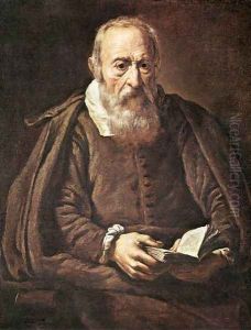 Portrait of an Old Man with Book by Marcantonio Bassetti
