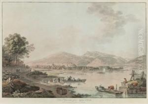 "vue D'yverdon, Prise Depuis Clindi.". by Johann Ludwig Aberli