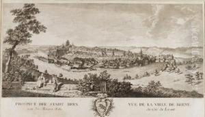 "prospect Der Stadt Bern/von Der Morgen Seite./...". by Johann Ludwig Aberli