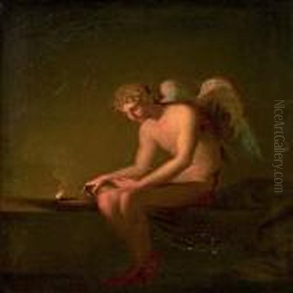 An Angel By The Lamp - view 1