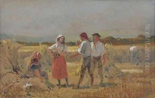Harvest Workers At Rest by John Absolon