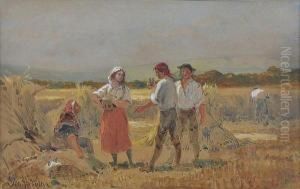 Harvest Workers At Rest by John Absolon