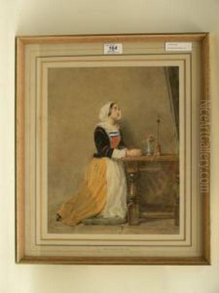 Young Woman At Prayer - view 1