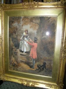 A Soldierhelping A Young Girl Over A Stile