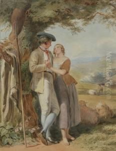 A Courting Couple by John Absolon