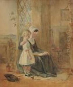 The Reading Lesson by John Absolon