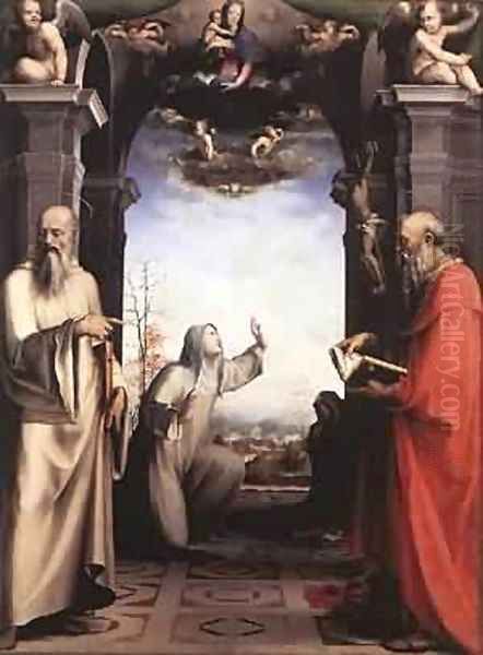 Stigmatization Of St Catherine Of Siena 1515 - view 1