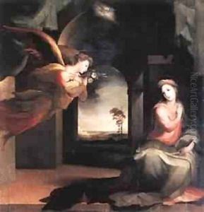 The Annunciation 1545 by Francesco Beda