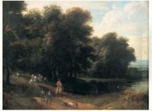 Depart Pour La Chasse Aux Faucons by Lucas Achtschellinck
