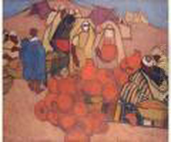 Un Marche De Poteries Africain. - view 1